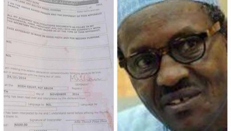 INEC May Not Accept Buhari's Affidavit Declaration