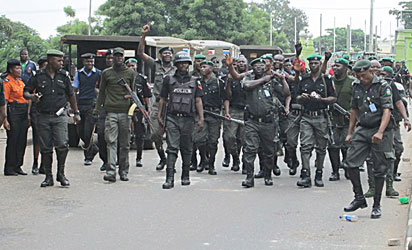 police policemen ig benue senatorial deploys officers run re state kogi enugu mobile orders buhari withdraw orderlies dignitaries tension invade
