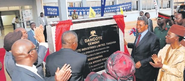 Aliko Dangote Opens Coal Mine In Tanzania