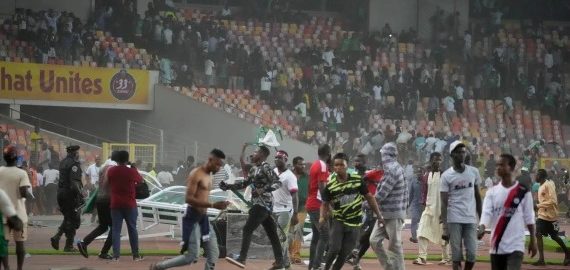 Nigerian fans riot after World Cup qualification defeat to Ghana